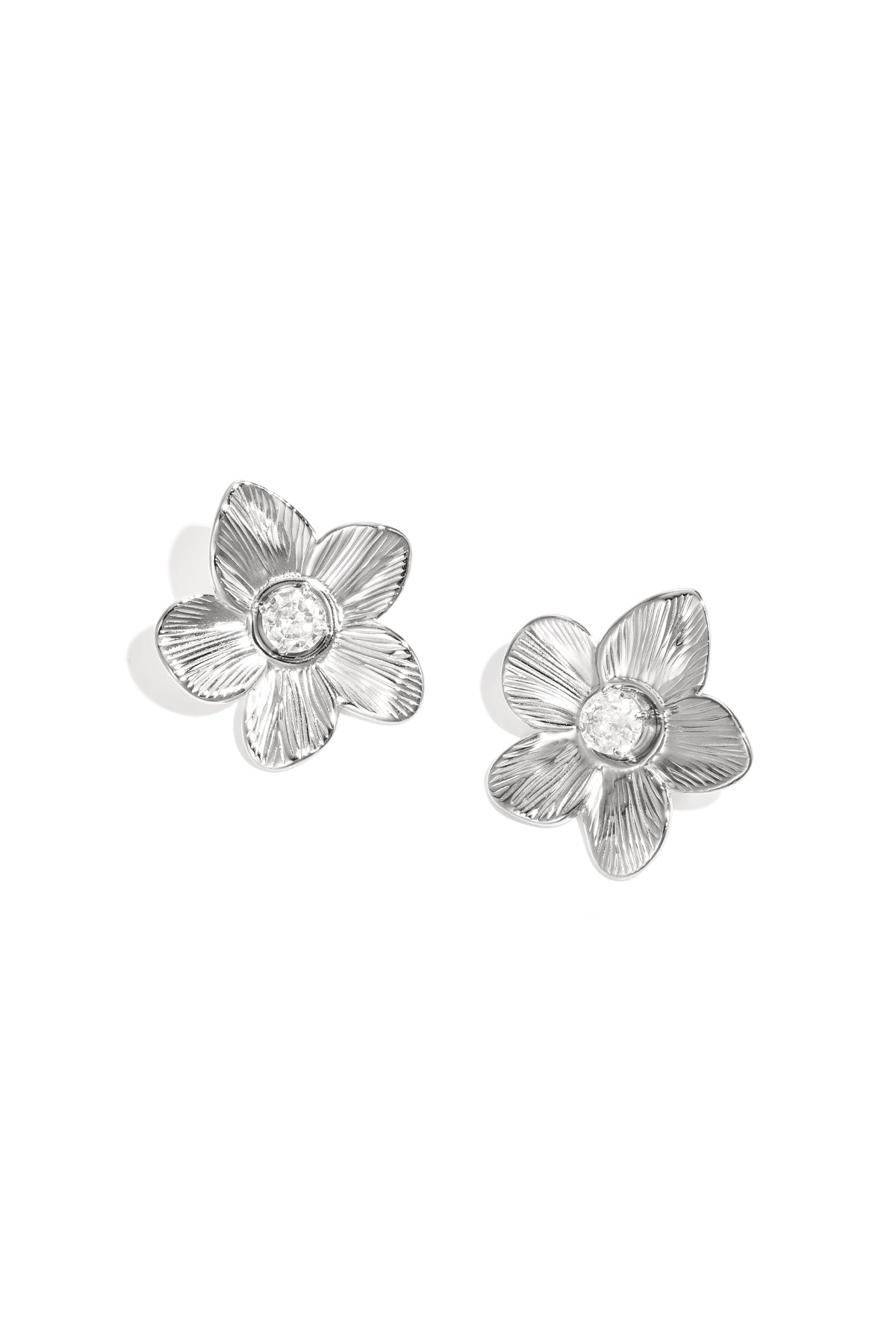 Boucles d’oreilles Fleur – Acier Inoxydable - Édition Saint-Valentin