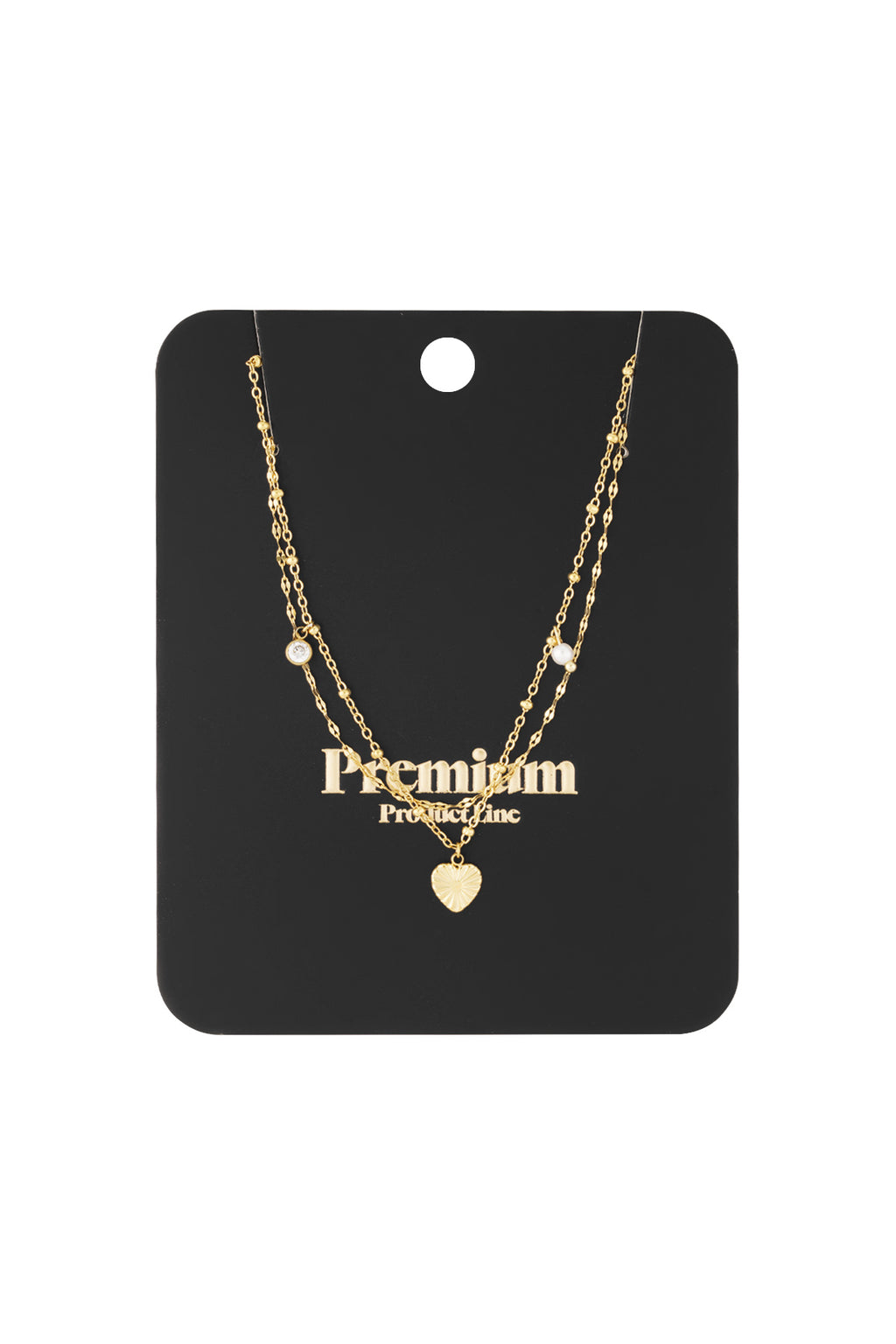 Collier Superposé “Love” Doré – Multi-rangs