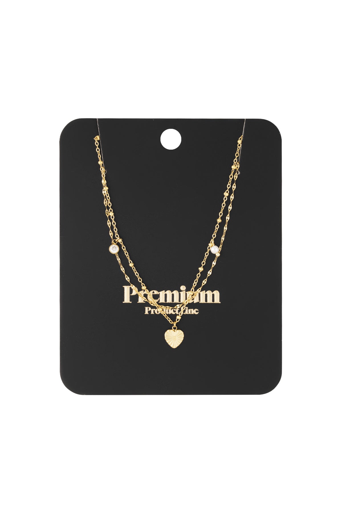 Collier Superposé “Love” Doré – Multi-rangs