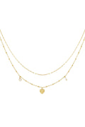 Collier Superposé “Love” Doré – Multi-rangs