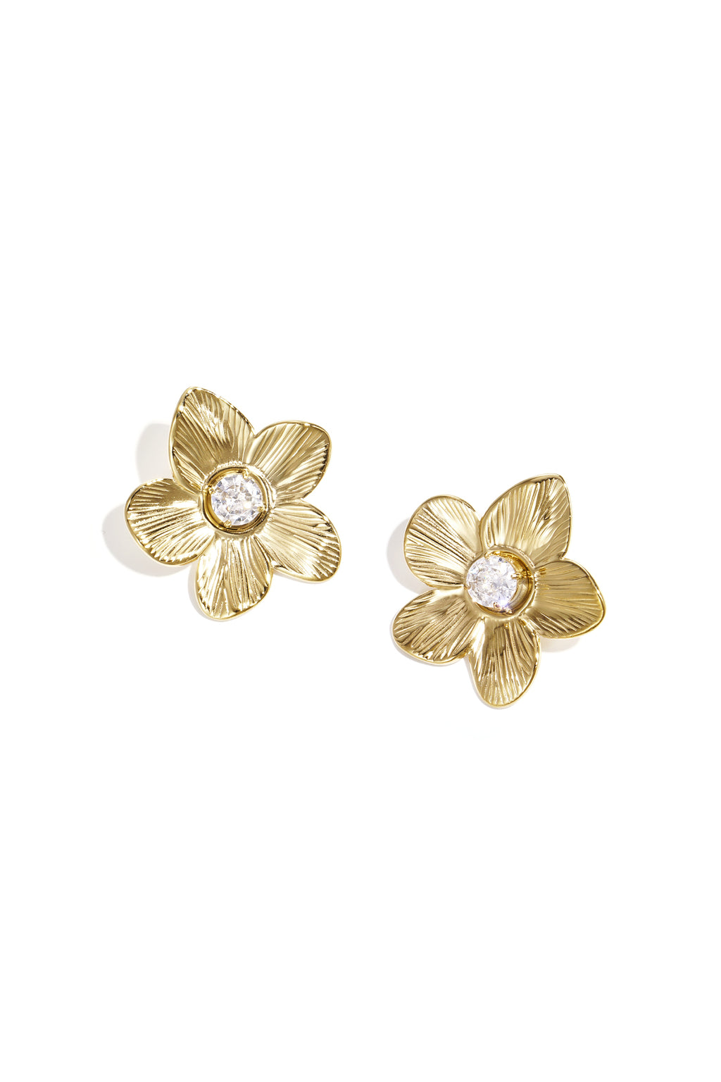 Boucles d’oreilles Fleur – Acier Inoxydable - Édition Saint-Valentin
