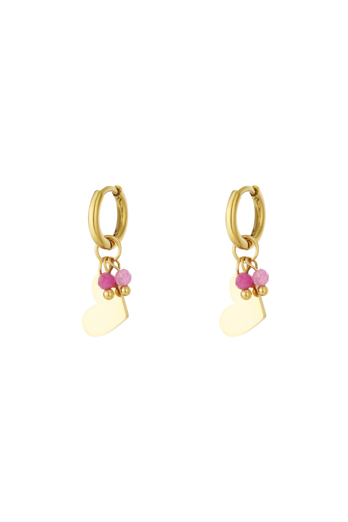 Boucles d’Oreilles Mini Cœur – Dorées