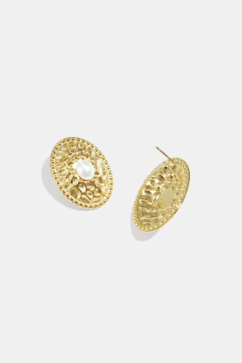 Boucles d’oreilles Médaillon – Doré Premium