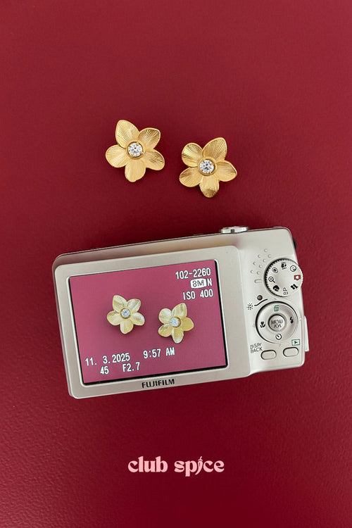 Boucles d’oreilles Fleur – Acier Inoxydable - Édition Saint-Valentin