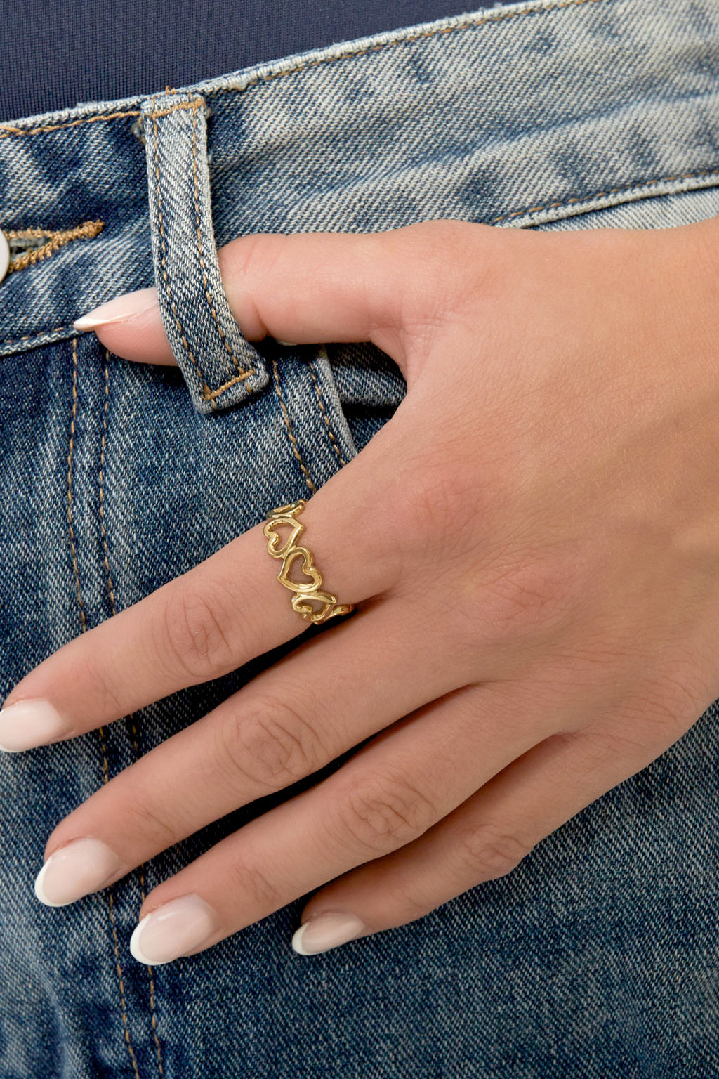 Bague Cœur Dorée – Bijou Chic du Quotidien